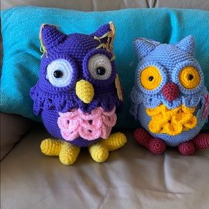 Crocheted lovely owls